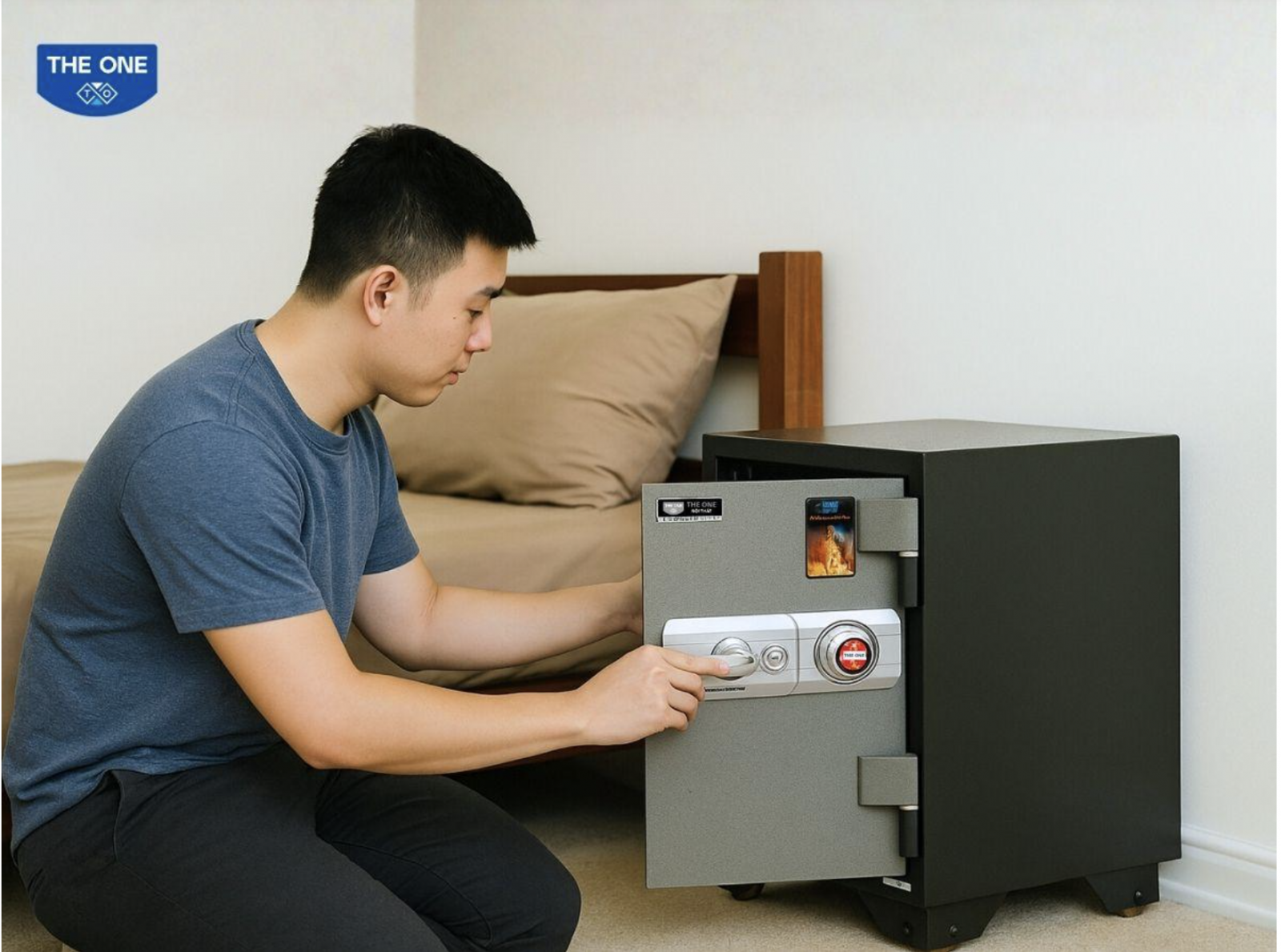 Bạn cần chắc chắn két sắt mở hoàn toàn để tránh nguy cơ két bị khóa chặt ngoài ý muốn 