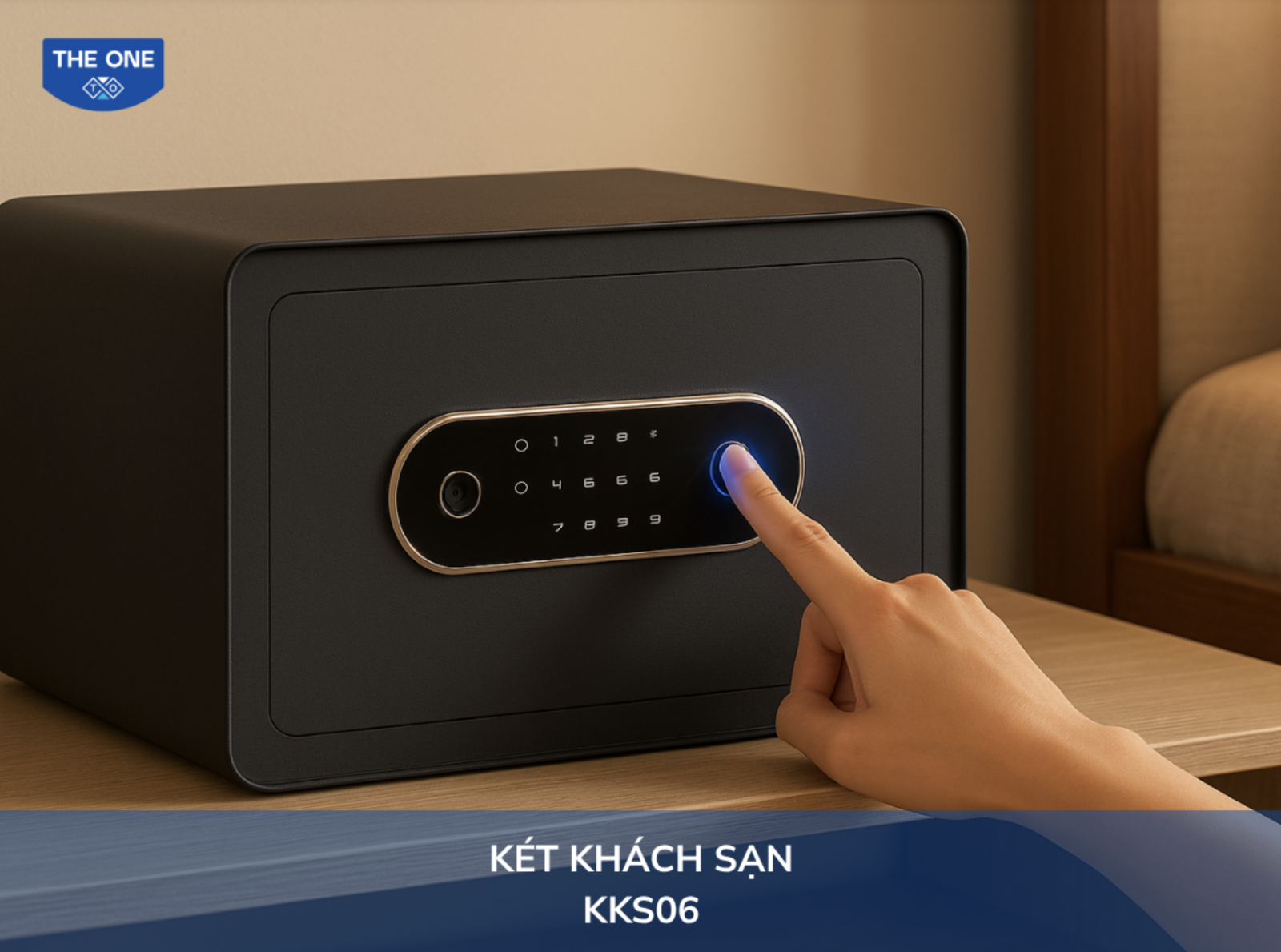 Lặp lại thao tác quét vân tay đến khi két sắt xác nhận được hình ảnh vân tay đầy đủ của bạn 