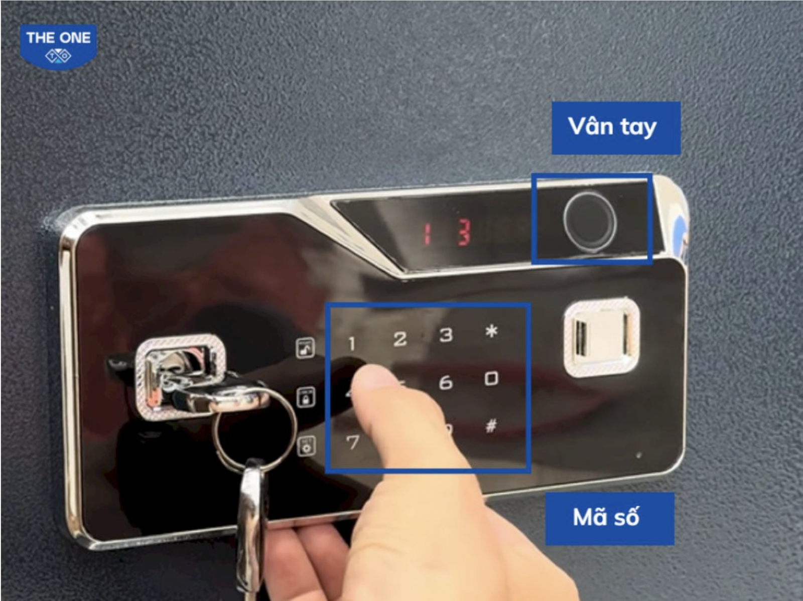 Cách sử dụng két sắt điện tử kết hợp mã số và vân tay